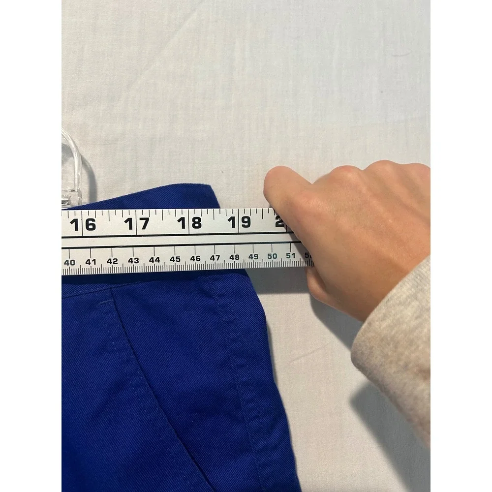 Blac Lacquer Mens Royal Blue Cargo Shorts Size 38 Cotton Blend Streetwear Utili